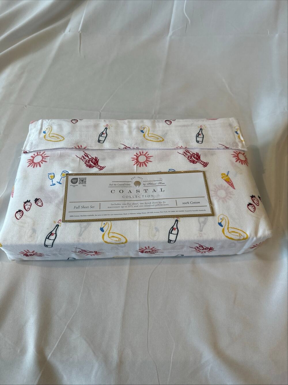 Coastal collection by Hillcrest home, full-size, full set of sheets